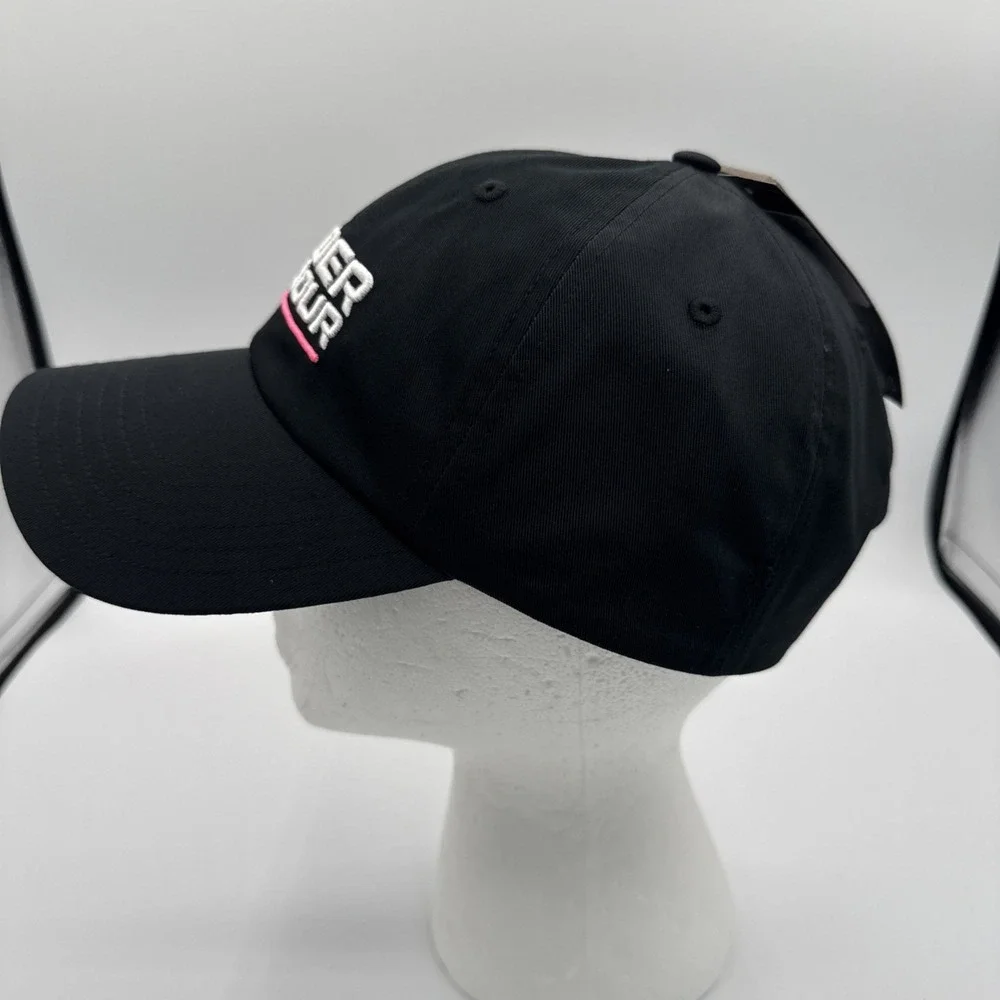 Under Armour Chino Hat Cap Black White Pink  Adjustable ‎ Strapback NWT